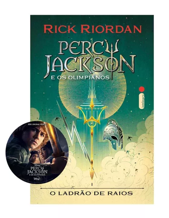 Capa do livro Percy Jackson - o Ladrão de Raios - Rick Riordan