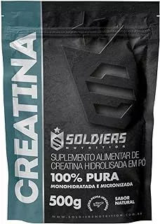 Creatina Monohidratada 500g - 100% Pura Importada - Soldiers Nutrition