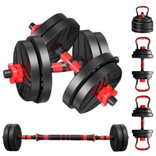 Kit Halteres Ajustáveis 15KG 4 em 1: O Treino Perfeito para Sua Casa!